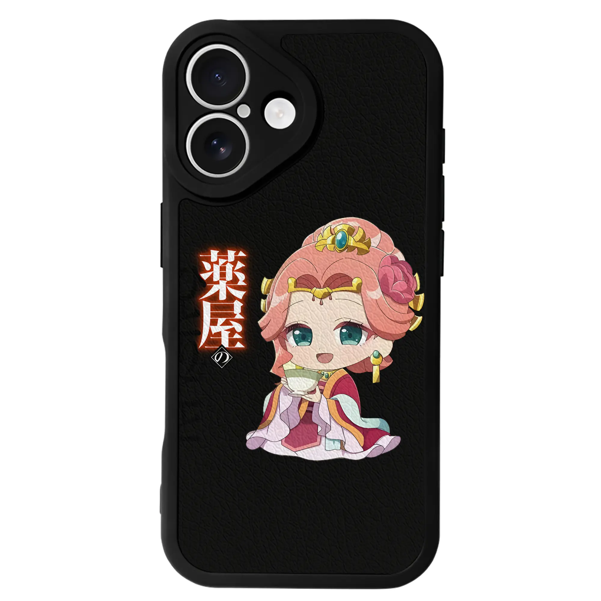 薬屋のひとりごと グッズ,玉葉妃 - IPhone 16シリーズ対応 ・ シリコンスマホケース ・ レザー調 ・ 高精度フィット ・ 耐衝撃 ・ ワイヤレス充電対応 ・ 精密カット